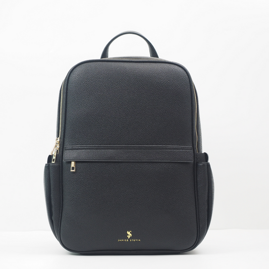 Audace Black 3-in-1 Recycled Vegan Leather Backpack