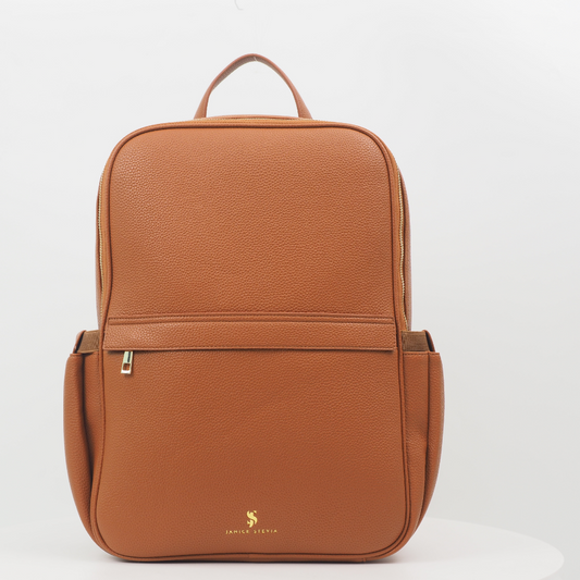 Audace Brown 3-in-1 Recycled Vegan Leather Backpack
