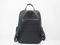Charger l'image dans la visionneuse de la galerie, Audace noir Sac à dos cuir vegan recyclé 3-en-1