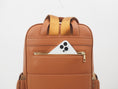 Load image into Gallery viewer, Audace Brown 3-in-1 Recycled Vegan Leather Backpack