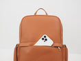 Load image into Gallery viewer, Audace Brown 3-in-1 Recycled Vegan Leather Backpack
