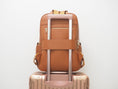 Load image into Gallery viewer, Audace Brown 3-in-1 Recycled Vegan Leather Backpack