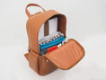 Load image into Gallery viewer, Audace Brown 3-in-1 Recycled Vegan Leather Backpack