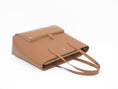 Charger l'image dans la visionneuse de la galerie, Joyce sac fourre-tout cuir vegan 2 en 1 Marron
