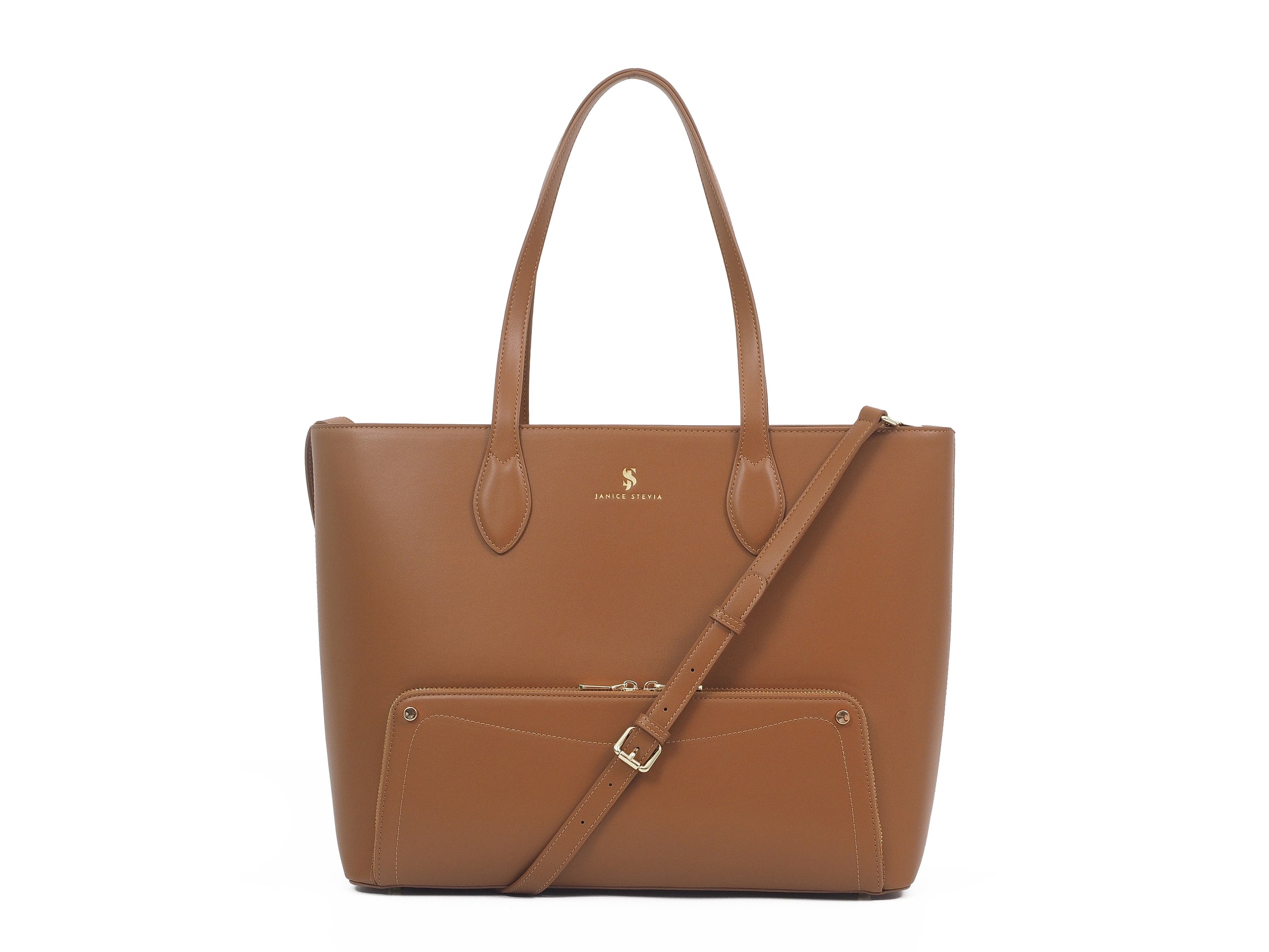 Joyce sac fourre-tout cuir vegan 2 en 1 Marron