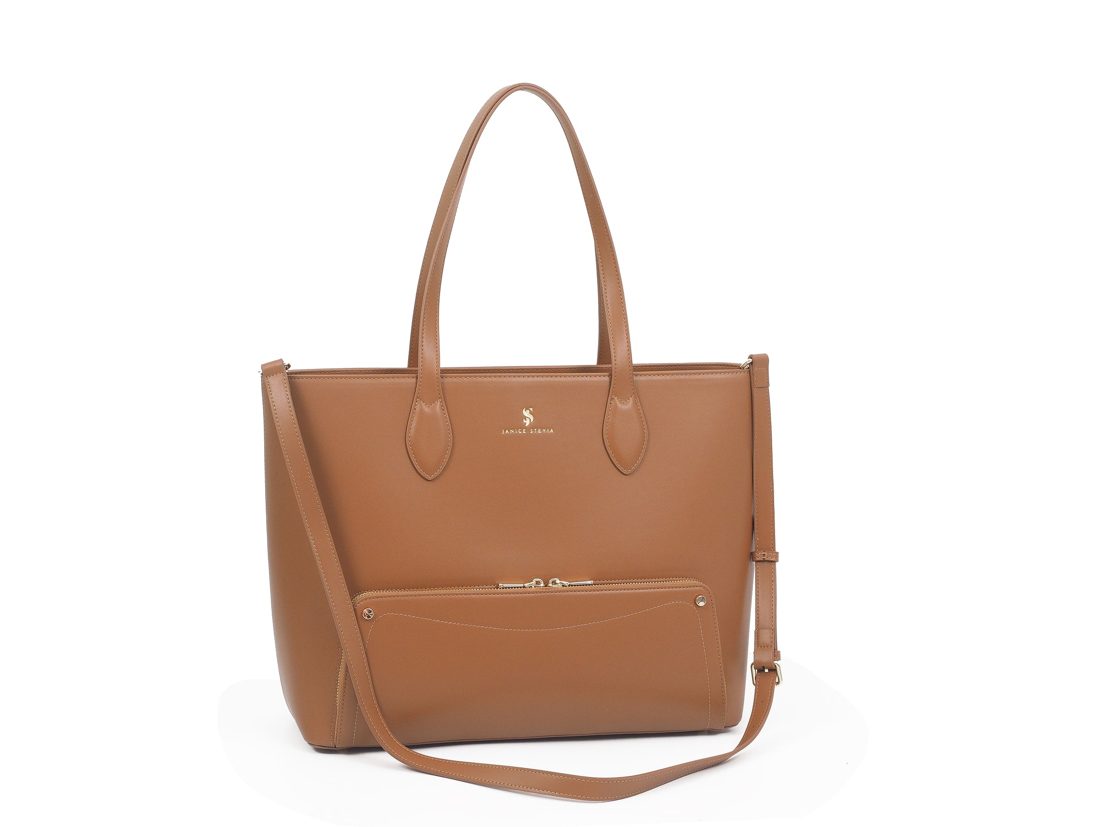 Joyce sac fourre-tout cuir vegan 2 en 1 Marron