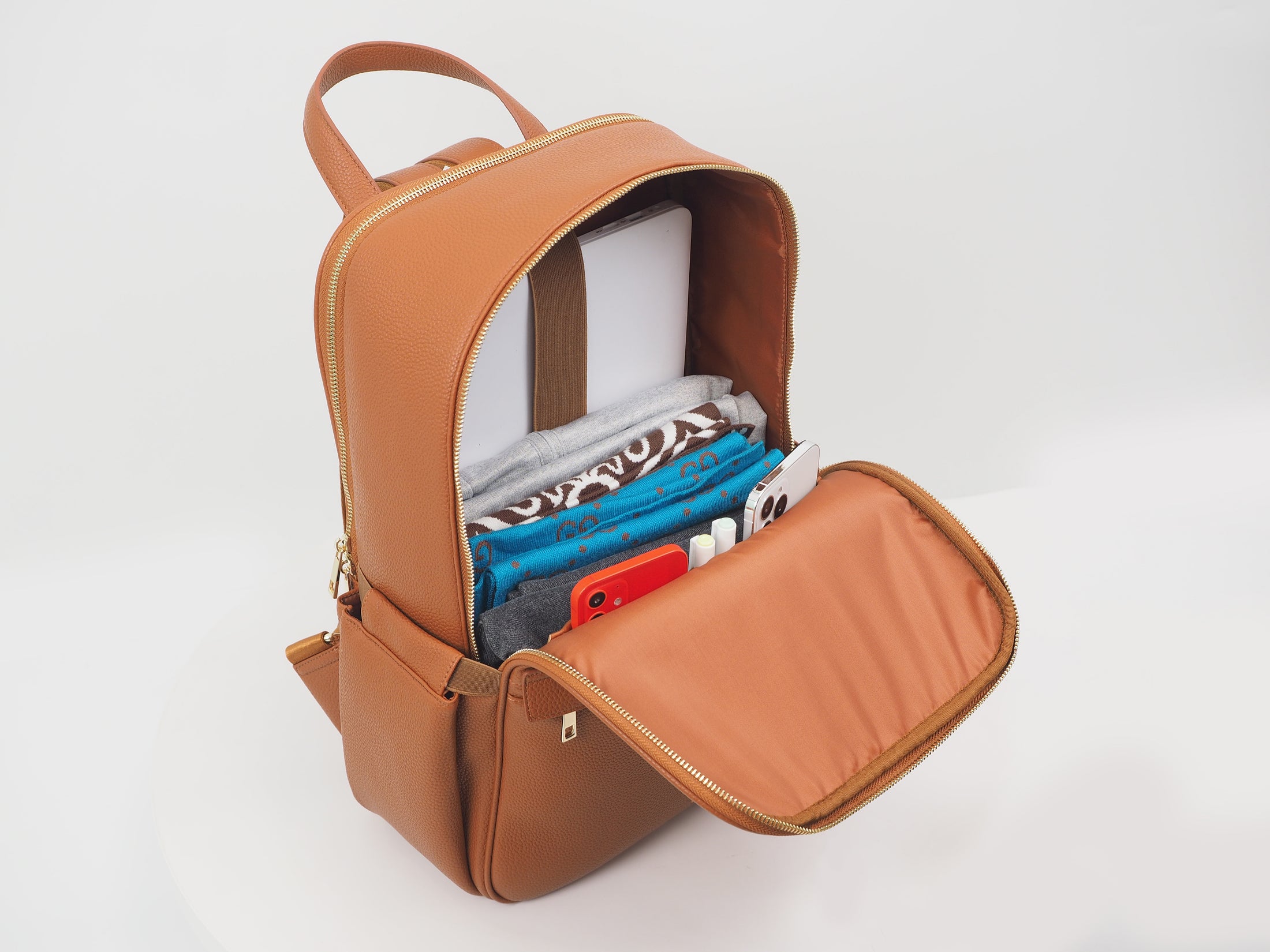 Recycled vegan leather backpack – Janice Stevia