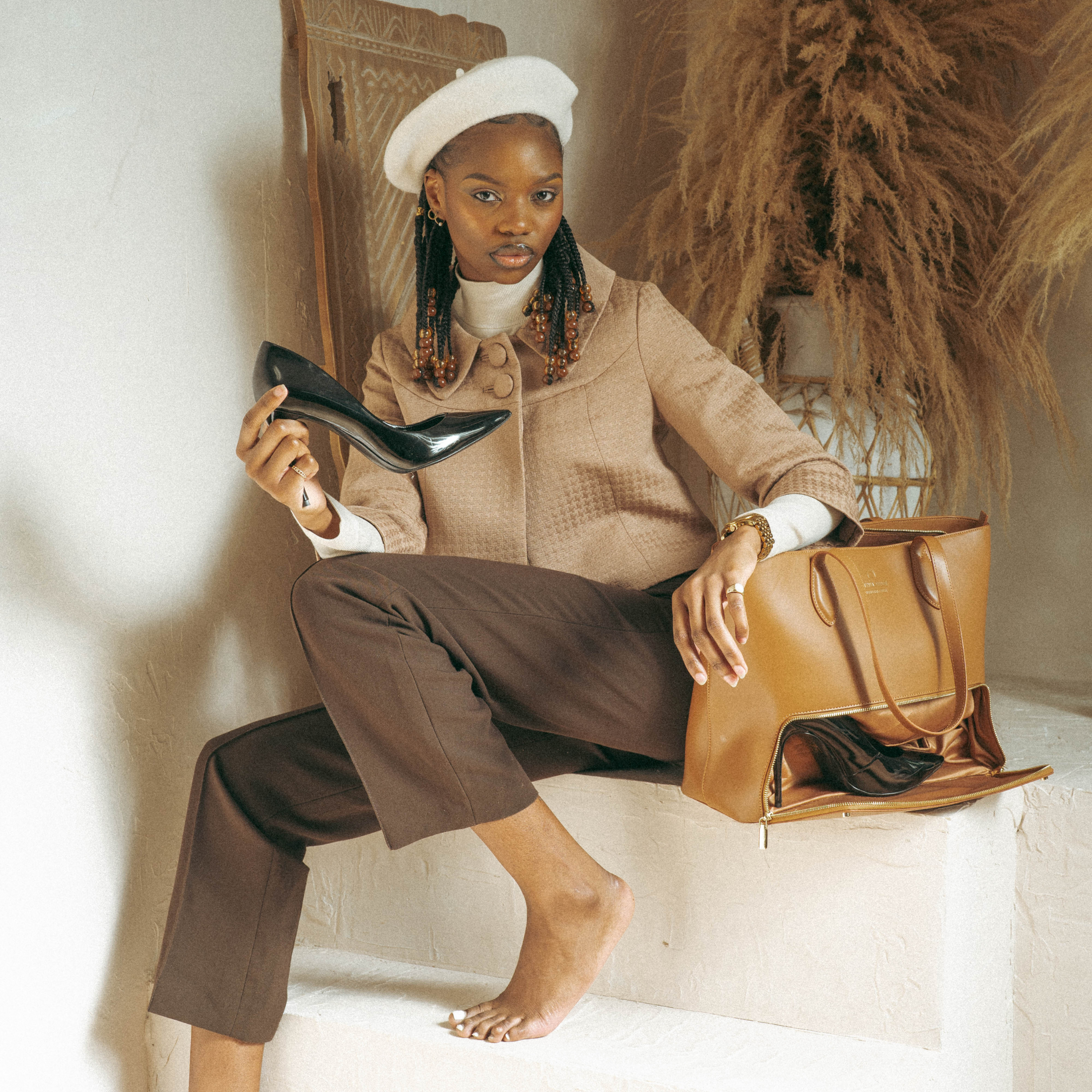 Joyce vegan leather tote bag Janice Stevia